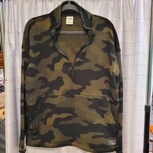 PINK Half Zip Sweatshirt